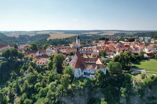 Pohled na město Bechyně