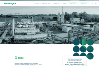 Homepage webu pozagas.cz